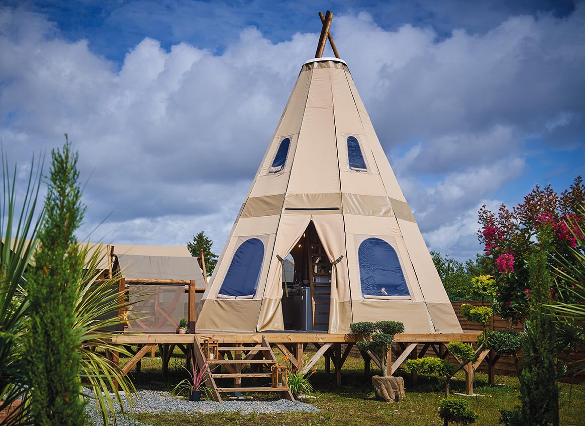 Huuraccommodatie - Le Tipi Heureux - Castel Whaka Lodge - Lifestyle Nature Camp