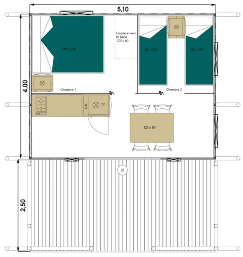 Wood Lodge - 2 Chambres -Votre Expérience Camping Très Confort Au Plus Près De La Nature