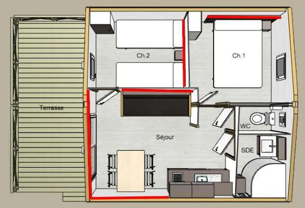 Chalet Bouleau - 2 Chambres - Confort Et Charme Dans La Nature