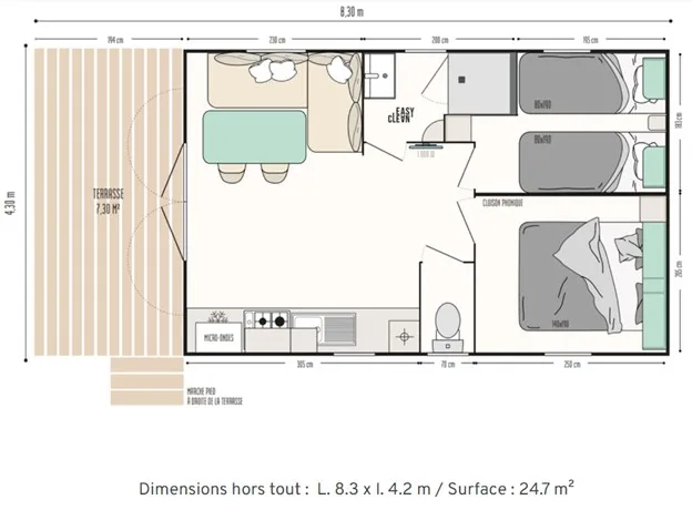 Mobil-Home Tilleul - 2 Chambres - Moderne Et Lumineux Pour Un Séjour Détente