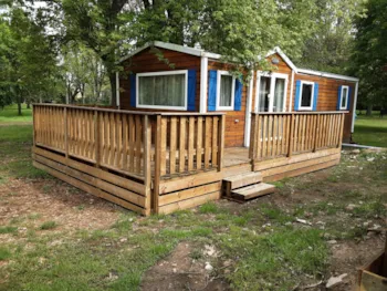 Huuraccommodatie(s) - Stacaravan 2 Slaapkamers Auvent Irm Bois - Camping Pré Vologne