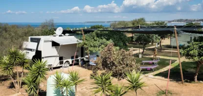 Emplacement En Bord De Mer Tente, Caravane Ou Camping-Car