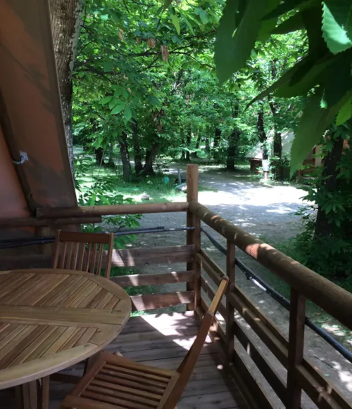 Mietunterkunft - Hütte Auf Stelzen - image n°2 - Camping La Châtaigneraie