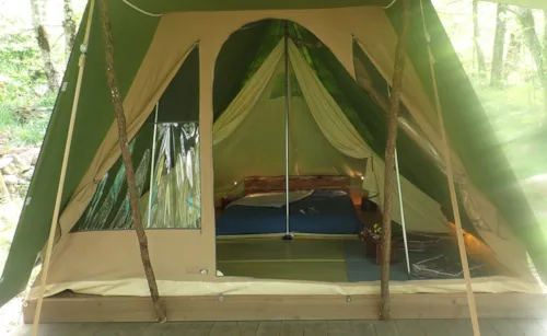 Mietunterkunft - Zelt Castor - image n°4 - Camping La Châtaigneraie