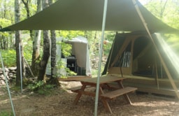 Huuraccommodatie(s) - Tent Castor - Camping La Châtaigneraie