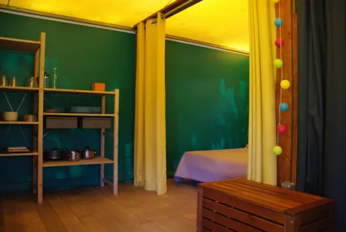 Mietunterkunft - Kiwi-Familienhütte – 5/6 Personen - image n°7 - Camping La Châtaigneraie
