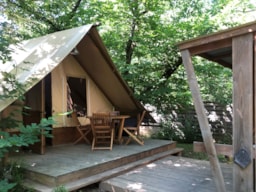 Huuraccommodatie(s) - The Huts - Camping La Châtaigneraie