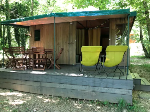 Mietunterkunft - Kiwi-Familienhütte – 5/6 Personen - image n°1 - Camping La Châtaigneraie