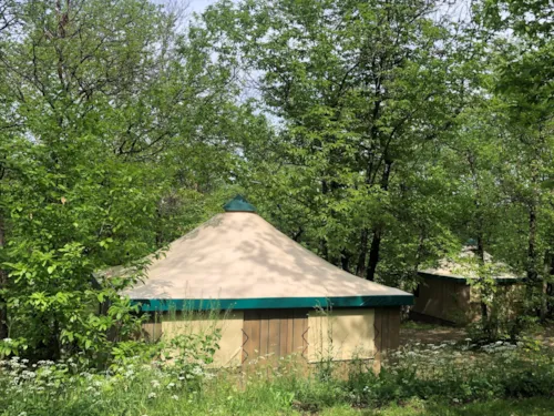 Mietunterkunft - Kiwi-Familienhütte – 5/6 Personen - image n°2 - Camping La Châtaigneraie