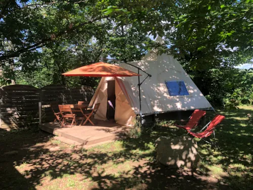 Huuraccommodatie(s) - Tipi - image n°6 - Camping La Châtaigneraie