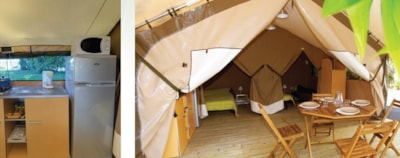 Canvas bungalow - 30m² - 2 bedrooms without toilet block + terrace — 6