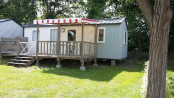 Mietunterkunft - Cottage Savanah + Halbüberdachte Terrasse - Camping Le Diben