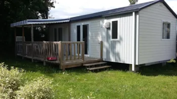 Mietunterkunft - Cottage Grand Large + Halbüberdachte Terrasse - Camping Le Diben