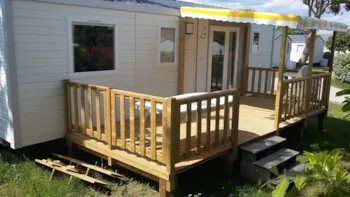 Mietunterkunft - Cottage Tamaris  + Halbüberdachte Terrasse - Camping Le Diben