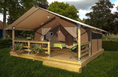 Canvas bungalow - 30m² - 2 bedrooms without toilet block + terrace — 5