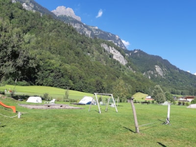 Pitch on the tent meadow