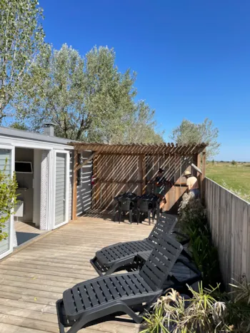 Mietunterkunft - Mobile Home -Premium - Hot Tub -  Wifi- Barbecue... - Camping La Grande Vallée