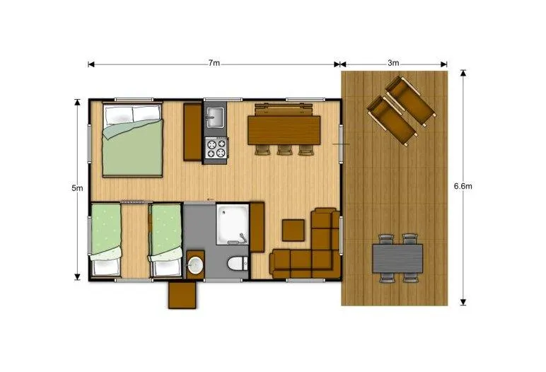 Bungalow Toilé Comfort L