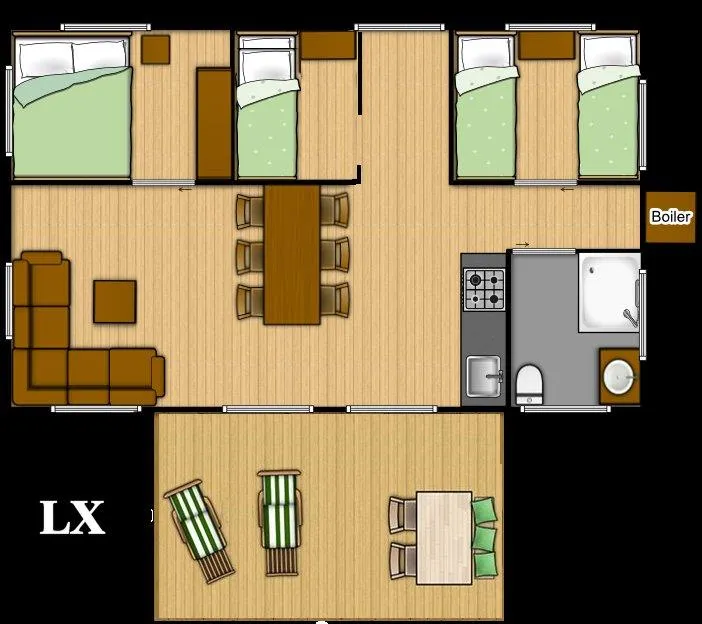 Bungalow Toilé Comfort Lx
