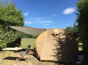 Emplacement - Camping pitch view on mount Cresta (1 vehicle + 1 tent or 1 caravan) - Camping Les Chapelains