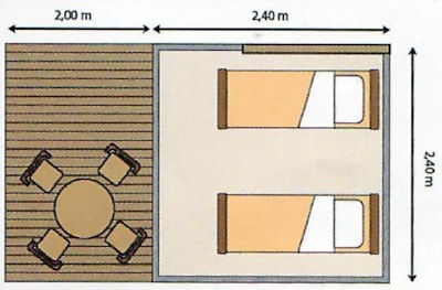 Mini Lodge Tent | 1 bedroom