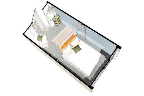 Mietunterkunft - Coco Sweet + Klimaanlage | 1 Zimmer - image n°5 - Camping Les Chapelains