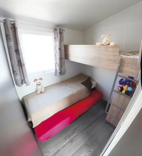 Mietunterkunft - Chalet Petit'home | 2 Schlafzimmer - image n°5 - Camping Les Chapelains