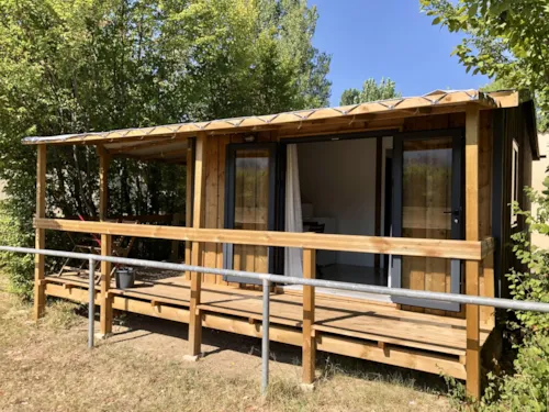 Mietunterkunft - Chalet Petit'home | 2 Schlafzimmer - image n°1 - Camping Les Chapelains