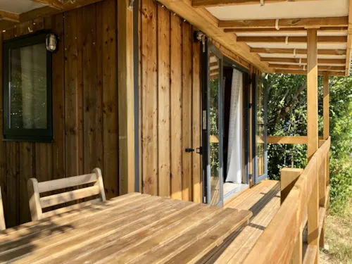 Mietunterkunft - Chalet Petit'home | 2 Schlafzimmer - image n°4 - Camping Les Chapelains