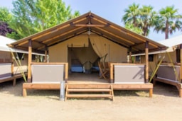 Accommodation - Tent Safari - 34M² - Without Toilet Blocks - Capfun - Camping La Tordera