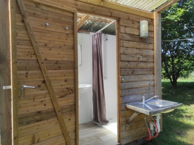 GP2 Tente safari Greenlodge with private sanitair