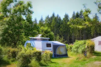 Emplacement - C010 Emplacement Caravane/Tente Pliante/Campingcar + Voiture + Electricité - Camping Domaine La Chabanne