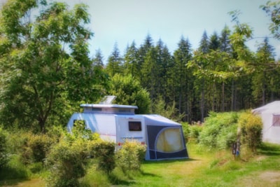 Pitch tent + car + electricity