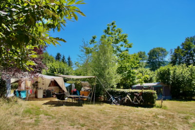 Pitch tent + car + electricity