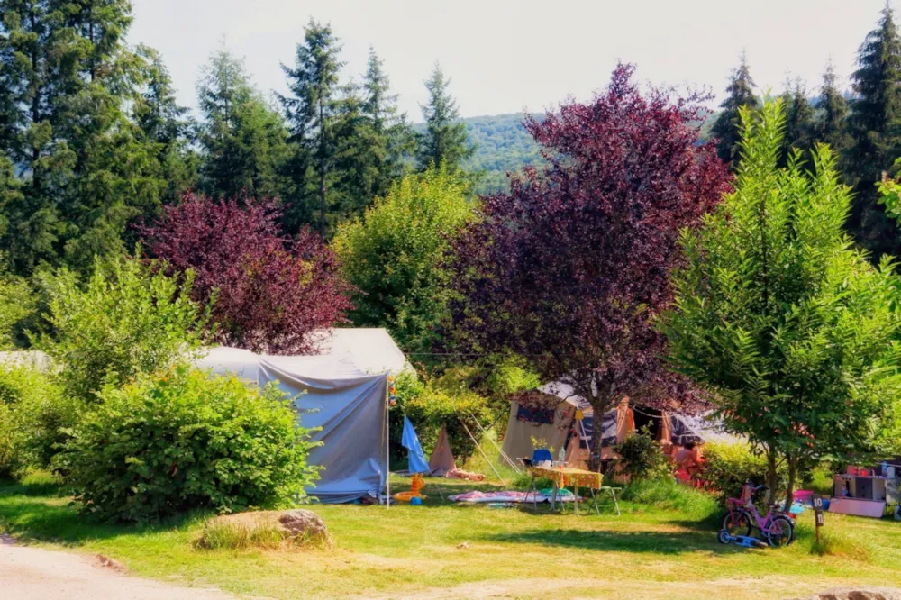 Stellplatz - Stellplatz Zelt + Auto + Storm - Camping Domaine La Chabanne