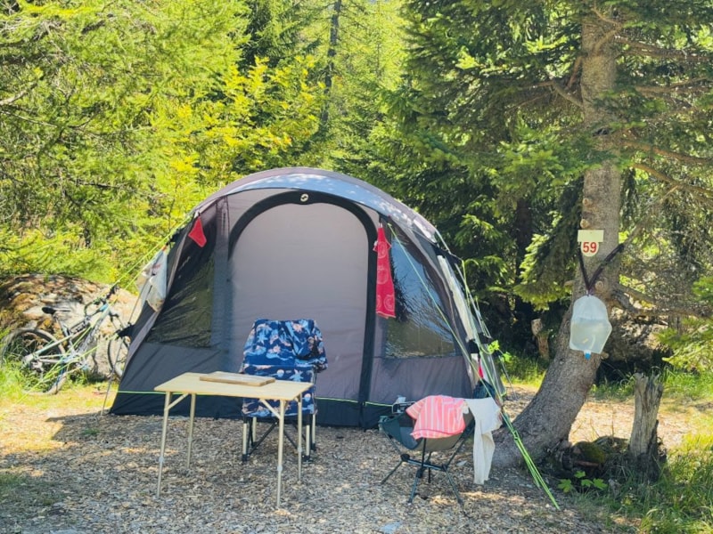 Standplaats kleine tent