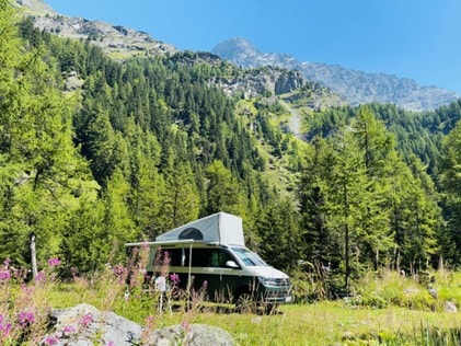 Standplaats voor camper