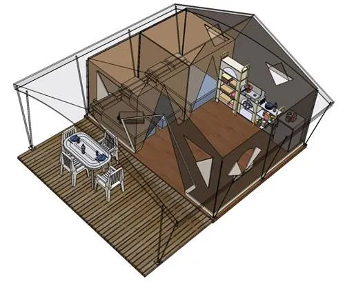 Lodge Canada Avec Utilisation Des Sanitaires Et Éviers Du Camping