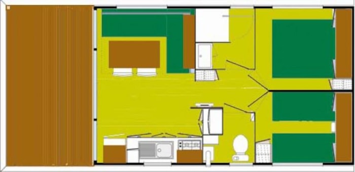 Mobil-Home Ophea - 2 Chambres