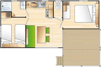 Mobile-home LOGGIA - 2 bedrooms