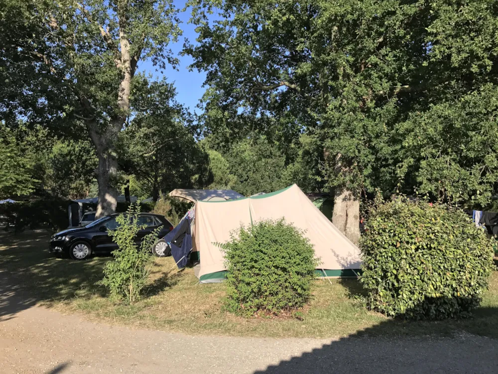 Pitch : car + tent without electricity