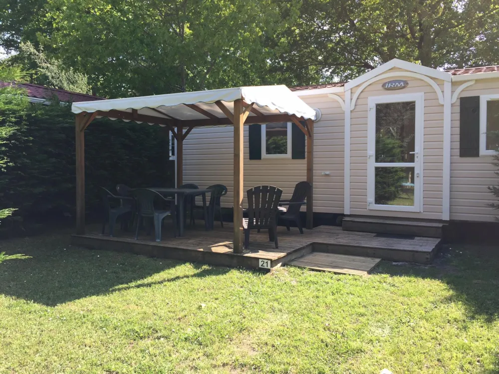 Huuraccommodatie(s) - Stacaravan Chocolat - 2 Slaapkamers - Camping Ushuaïa Villages La Chesnays