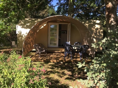 Canvas bungalow COCO SWEET without toilet blocks - 2 bedrooms 