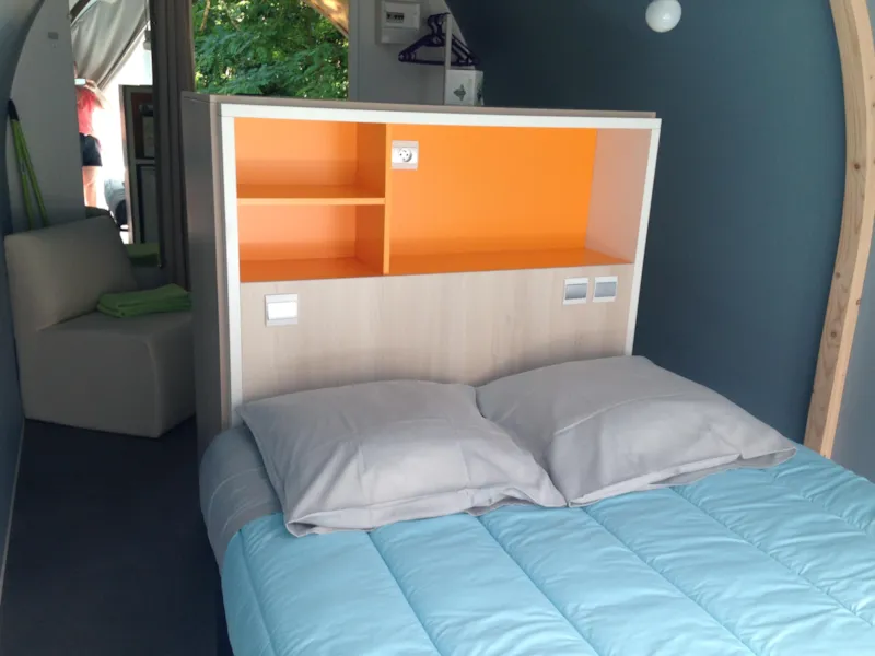 Bungalow Toilé Coco Sweet Avec Utilisation Des Sanitaires Et Éviers Du Camping - 1 Chambre