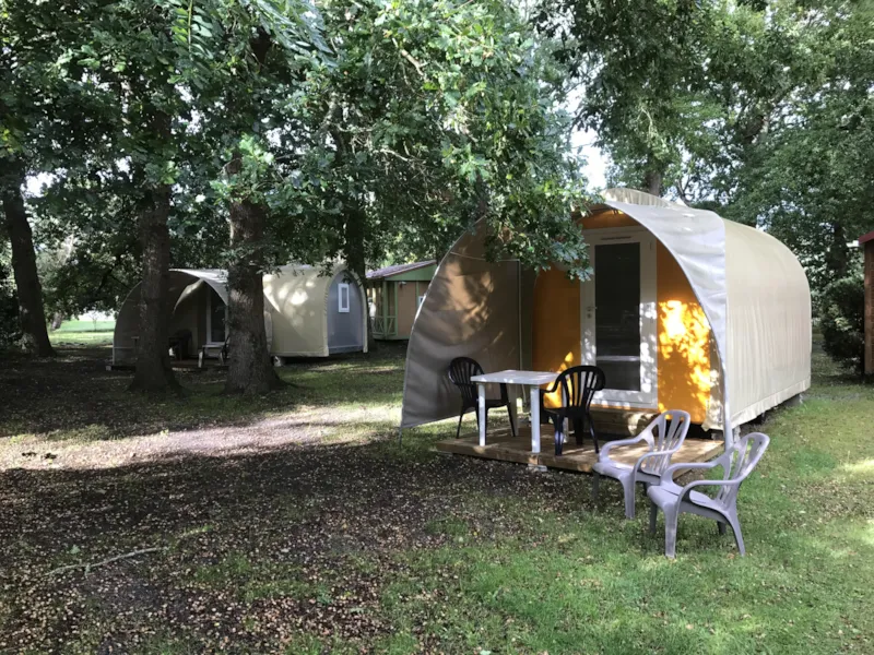 Bungalow Toilé Coco Sweet Avec Utilisation Des Sanitaires Et Éviers Du Camping - 1 Chambre