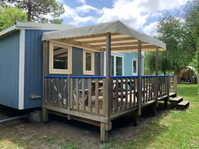 Huuraccommodatie(s) - Stacaravan Cabane Du Pecheur -  3 Slaapkamers - Camping Ushuaïa Villages La Chesnays