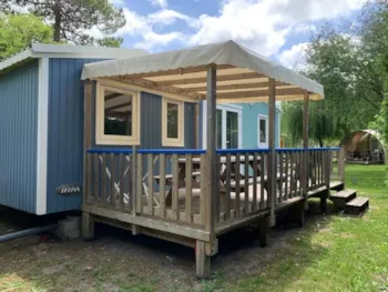 Mietunterkunft - Mobilheim Cabane Du Pecheur - 3 Zimmer - Camping Ushuaïa Villages La Chesnays