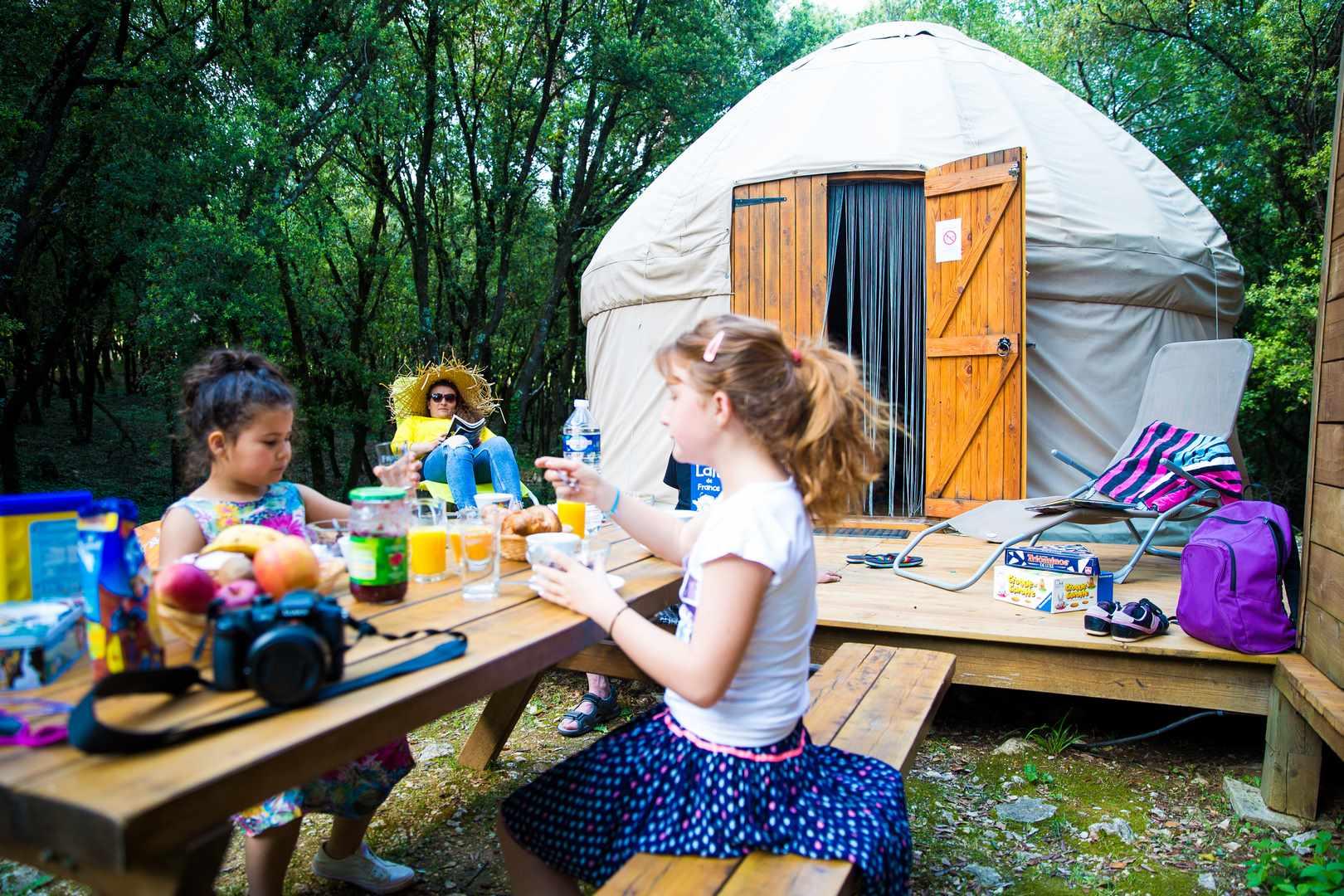 Huuraccommodatie - Mongoolse Tent Zonder Privé Sanitair - Camping Mille Etoiles