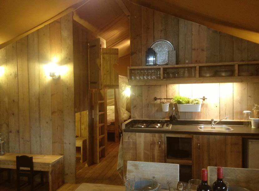 Mietunterkunft - Safari Lodge  Alya (Avec Sanitaire , Maxi 3 Adultes ) - Camping Mille Etoiles