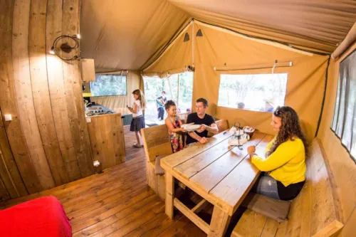Mietunterkunft - Safari Lodge Alya (Mit Sanitäranlagen, Max. 6 Erwachsene) - image n°6 - Camping Mille Etoiles